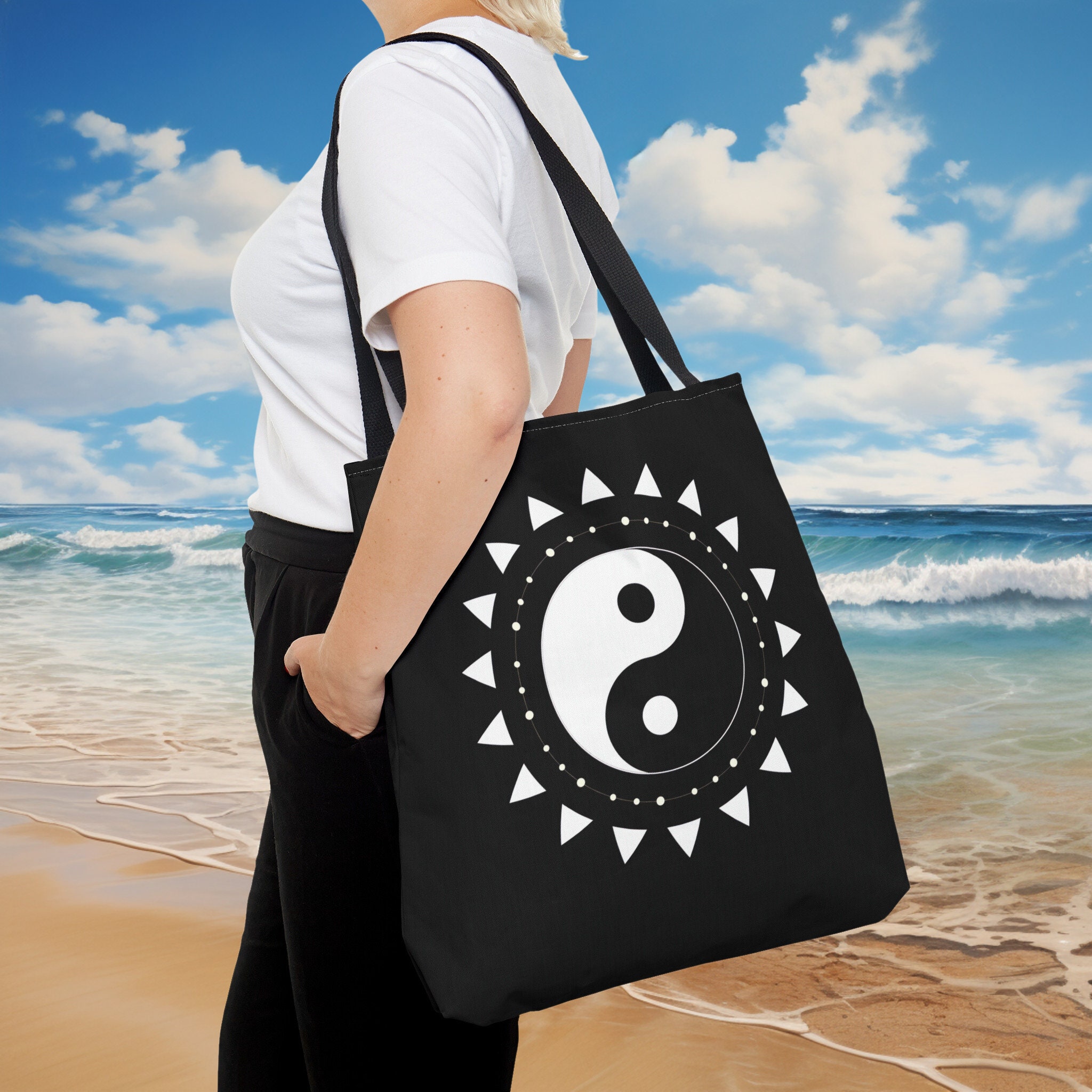 Yin Yang Tote Bag, Beach Bag, Grocery Bag, Shopping Bag, Gift Tote