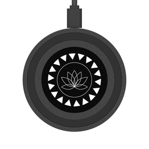 Mystical Lotus Wireless Charging Pad for Smartphone, Universal iPhone Android Charging Station Phone Charger, Yoga Meditation Spiritual Gift