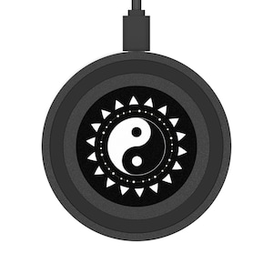 Yin Yang Wireless Charging Pad for Smartphone, Universal iPhone Android Charging Station, Yin Yang Phone Charger, Spiritual Meditation Gift