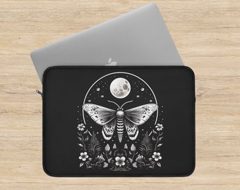 Mystical Moth Laptop Sleeve, iPad Case, Laptop Travel Case, Tablet Case, Protective Laptop Cover, Laptop Carrying Case, iPad Cover