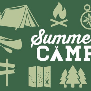 Sommercamp SVG Set | Camping und Outdoor | Cricut SVG | Kommerzielle Nutzung