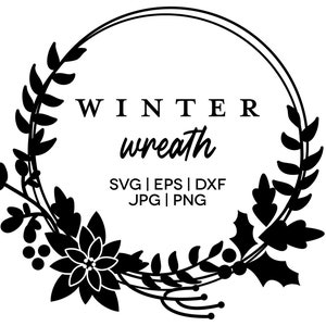 Winter Wreath | Cricut SVG | Commercial Use