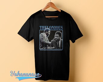 セロニアス・モンクのアルバムカバーTシャツ、ヴィンテージジャズ