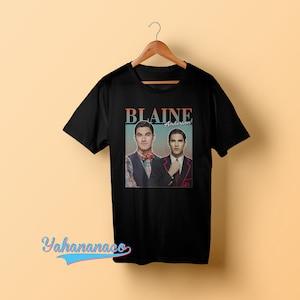 Blaine Anderson Shirt Blaine Anderson T-shirt Movie film Glee 90’s Vintage Black White Gift Shirt Movie Fans Shirt