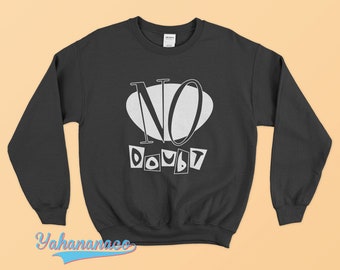 No Doubt Sweatshirt American Rock Ska Hip Hop Music Band Gwen Stefani Gildan Black White Gildan Sweater