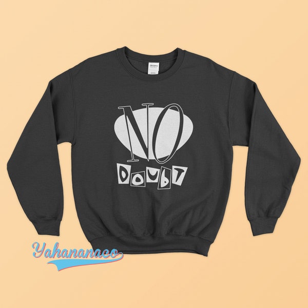 No Doubt Sweatshirt American Rock Ska Hip Hop Music Band Gwen Stefani Gildan Black White Gildan Sweater