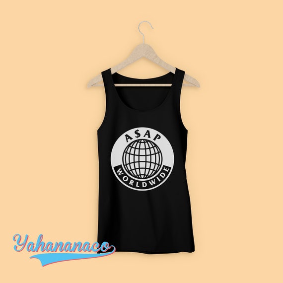 【高知インター店】 ASAP Music Hop Hip Mob ASAP Rocky ASAP Top Tank Worldwide Tops