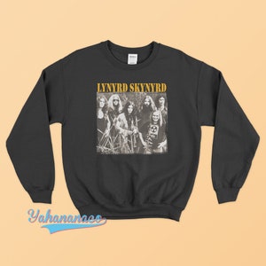Lynyrd Skynyrd Sweatshirt American Rock Music Band Ronnie Van Zant Rap tee Unisex Shirt Vintage music 80&#39;s Winter Wear Gift Sweater