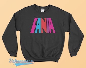 FANIA Sweatshirt Fania Records Sweatshirt New York Music Label Salsa Latin Black White Gildan Sweater