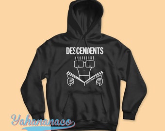 Descendents Band Hoodie Amerikanischer Punk Rock Harter Punk Milo Aukerman Musik Band Everything Sucks Schwarz Weiß Gildan Hoodie