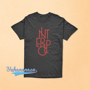 Maglietta della band Interpol American Indie Rock Post Punk Paul Banks Rock Music Band Nero Bianco Sport Grigio Gildan T-shirt
