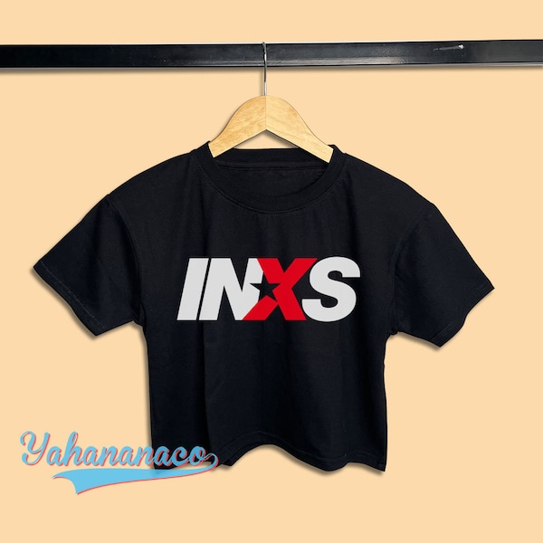 INXS Band Crop Top Australian Rock New Wave Alternative Rock Michael Hutchence Music Band Women Cotton Crop Top Shirt