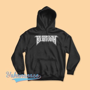 May include: Black hooded sweatshirt with a white "Beartooth" logo printed on the front.