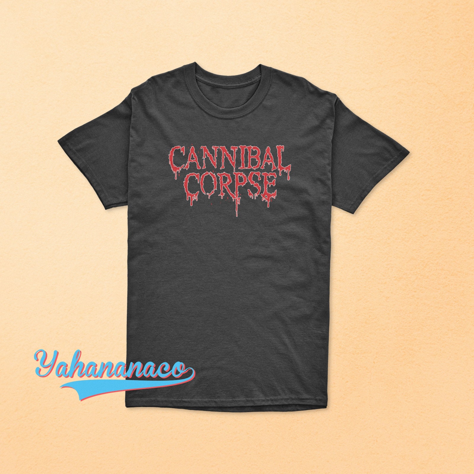 Cannibal Corpse Shirt American Death Metal Music Band Black Gildan