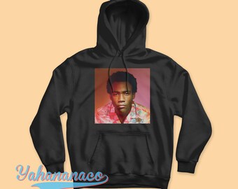 Gambino infantil com capuz donald glover gambino capa do álbum porque a internet camisa unissex preto branco gildan moletom com capuz