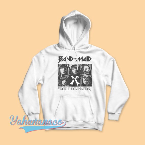 Band Maid Hoodie World Domination Japanese Rock Hard Rock Heavy