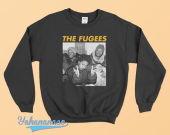 The Fugees Sweatshirt Lauryn Hill Tshirt Vintage inspired 90&#39;s Rap Unisex rap tee black white music retro T-Shirt