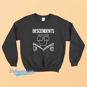 Descendents Band Sweatshirt American Punk Rock Hardcore Punk Milo Aukerman Music Band Everything Sucks Black White Sweater