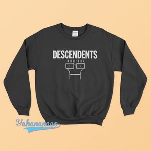 Descendents Band Sweatshirt American Punk Rock Hardcore Punk Milo Aukerman Music Band Black White Sweater