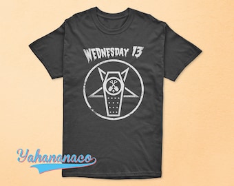 Wednesday 13 T-shirt American Singer Horror Punk Heavy Metal Wednesday 13 T-shirt American Singer Horror Punk Heavy Metal