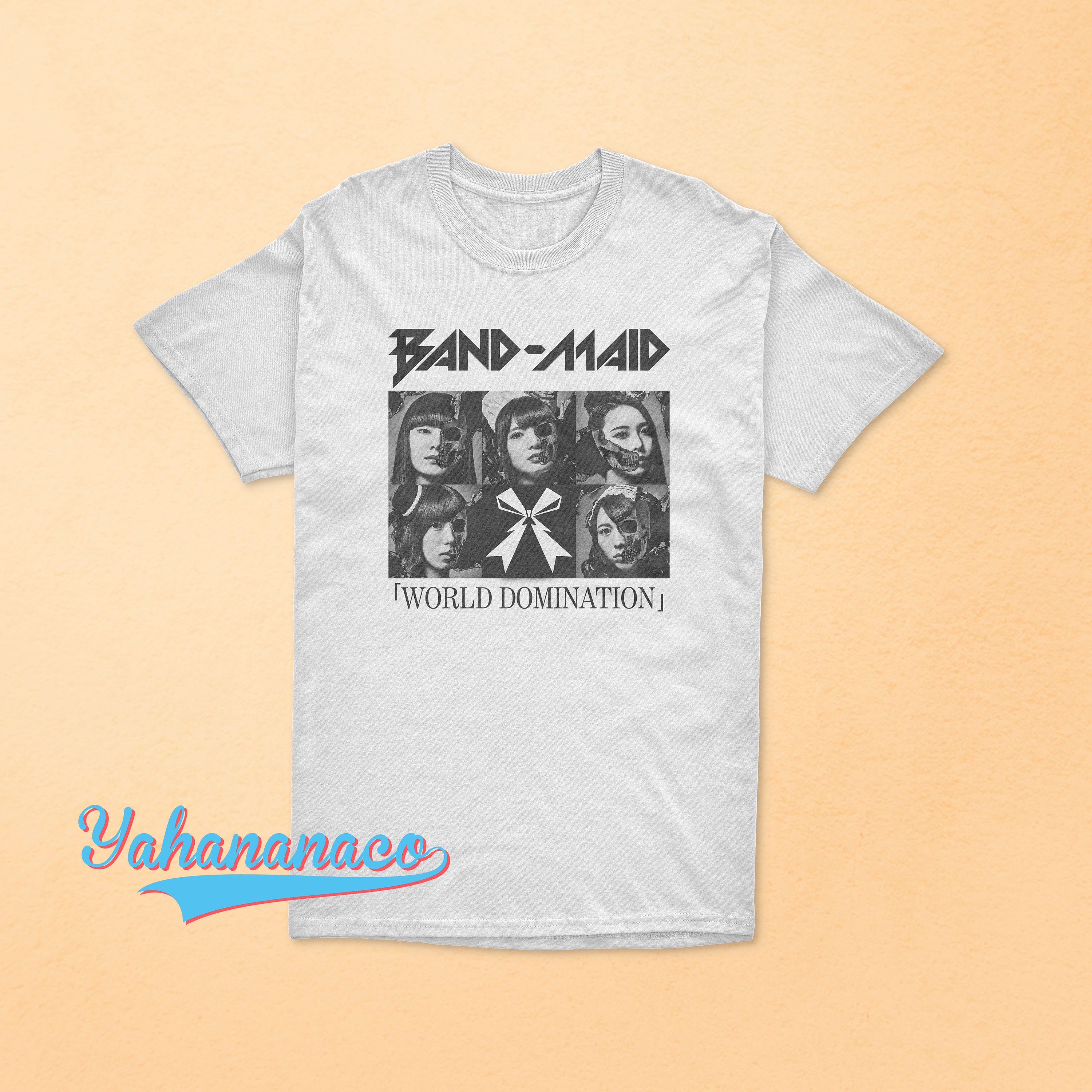 BAND-MAID Tシャツ XL ⑩ Band Maid Shirt World Domination Japanese Rock Hard Rock