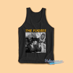 The Fugees Tank Top Lauryn Hill Top Graphic inspired 90&#39;s Rap Unisex rap tee black white music retro T-Shirt