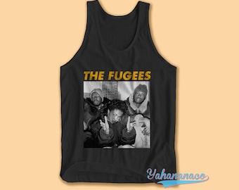 The Fugees Tank Top Lauryn Hill Top Graphic inspired 90's Rap Unisex rap tee black white music retro T-Shirt