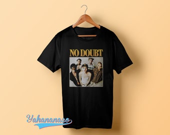 No Doubt shirt GWEN STEFANI 80s 90s RnB Hip Hop Vintage Throwback Music T shirt crewneck Unisex Black White gift tee