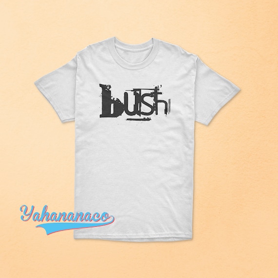 グラフィック BUSH Tシャツ Club Bush Bush Full White | T-Shirt Men's Stupid-Soft™ Super ホワイト ミュージシャン