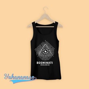 Boominati Worldwide Tank Top Metro Boomin Hip Hop Music Rap tee Shirt Unisex Black White Cotton Tank Top