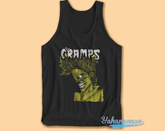 The Cramps Tank Top American Rock Punk Rock Music Band Bad Music for Bad People Czarny Unisex Tank Top