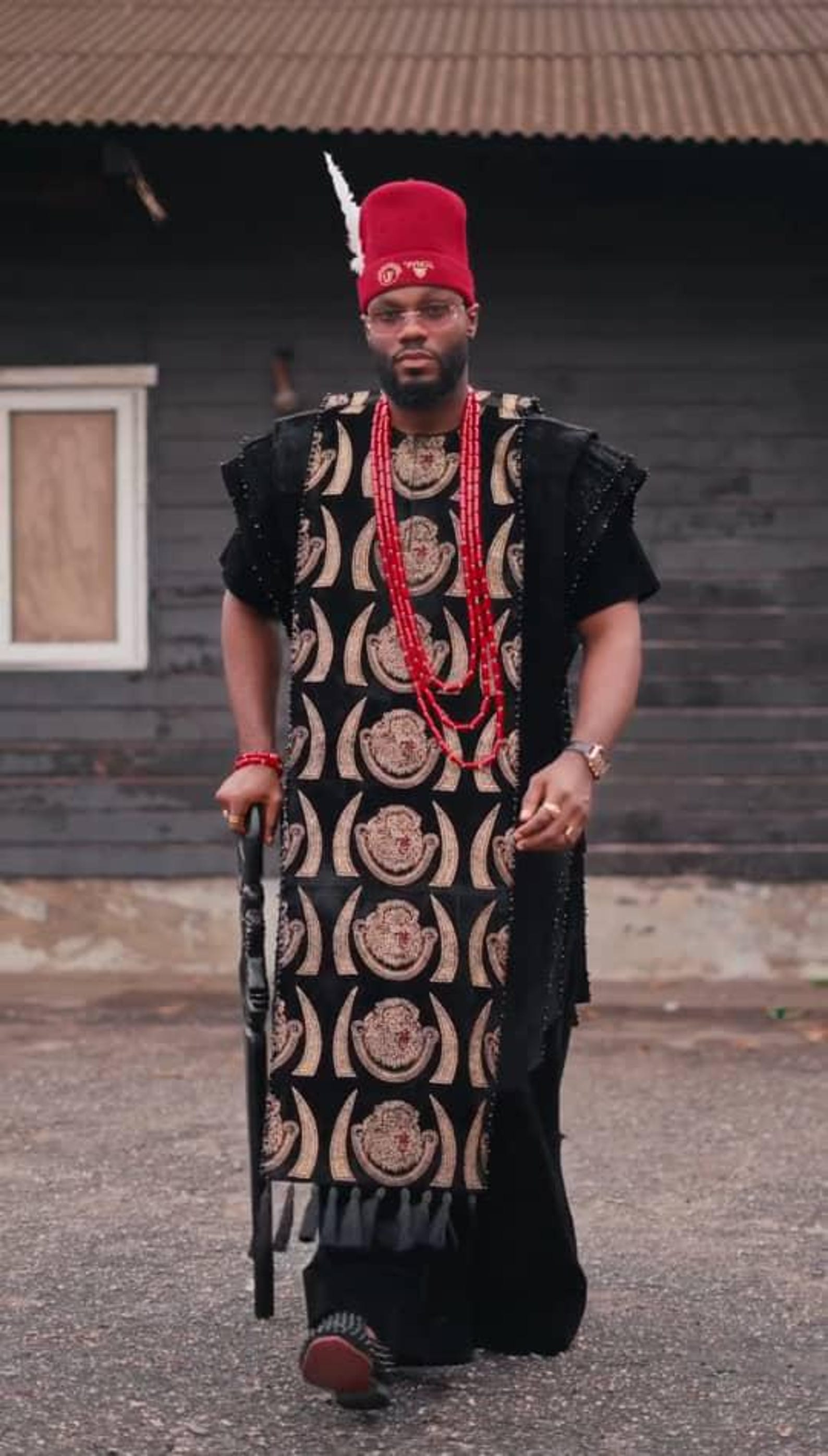 Igbo Traditional Isiagu Outfit For Men Nigerian Chieftaincy Attire igbo-traditional-isiagu-outfit-for-men-nigerian-chieftaincy-attire