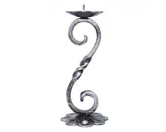 Hand forged Metal Candle Holder