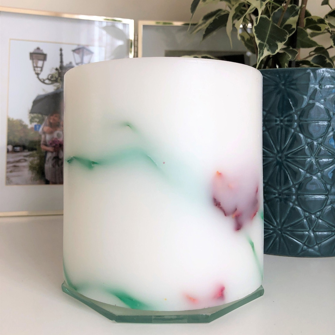 Natural Scented Handmade Decorated Wax Lantern Candle with Etsy