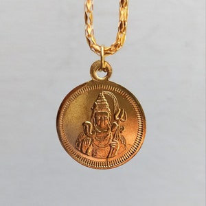 Lord Shiva Pendant, Bholenath Golden Pendant, Shivlinga Pendant, Lord Shiva Detailed Pendant, Hindu Religious Pendant, Mahadev Pendant