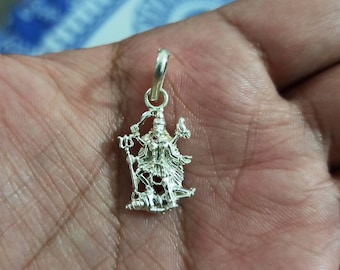 925 sterling silver kali ma pendant, blessing goddess kalika mata, kali mata tribal pendant