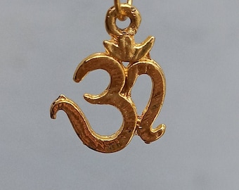 Ciondolo Om, ciondolo per collana, ciondolo Om, ciondolo religioso indù, regalo di San Valentino
