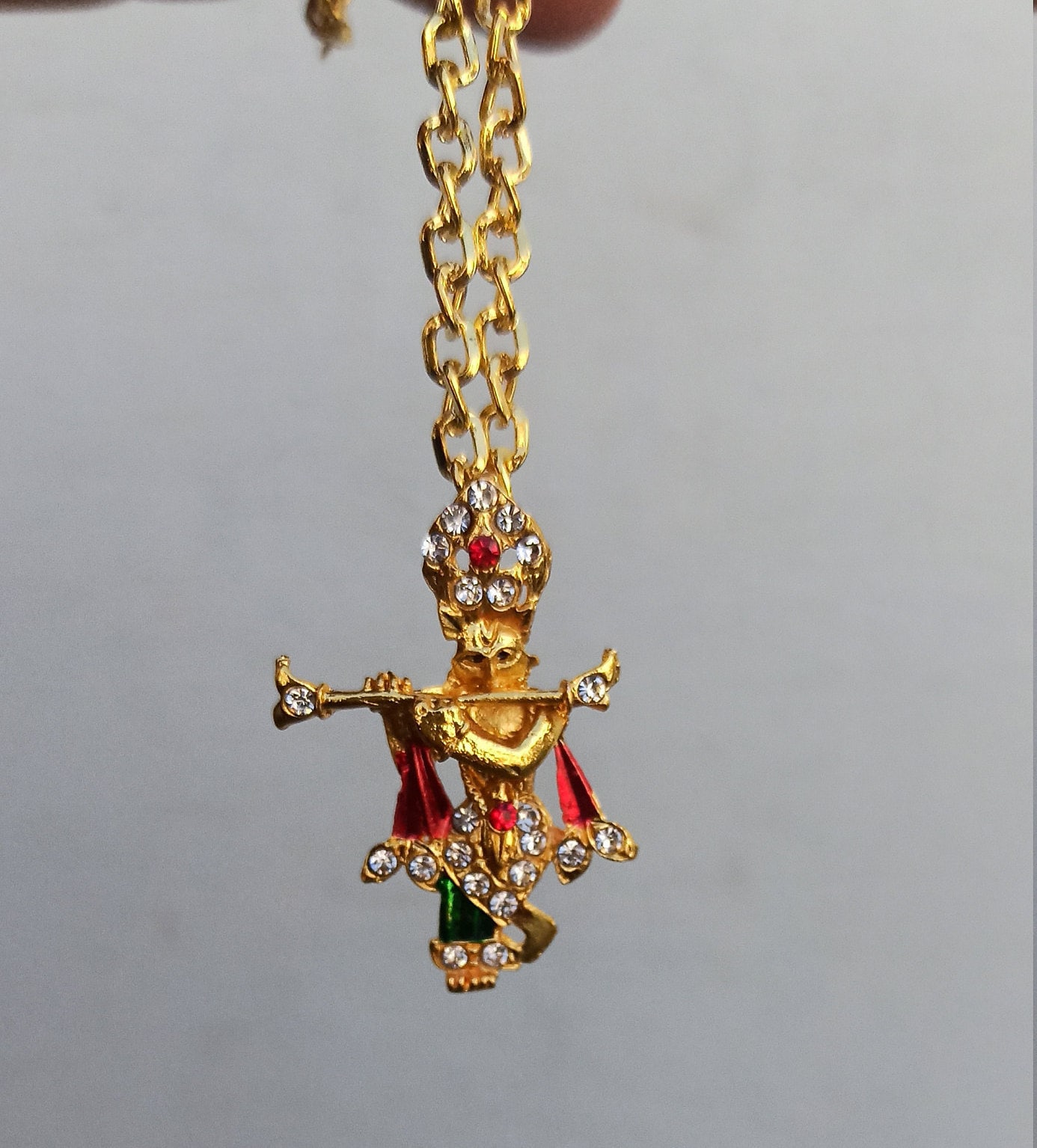 Lord Krishna pendant/ Lord Krishna necklace/ Kanha necklace/ Etsy