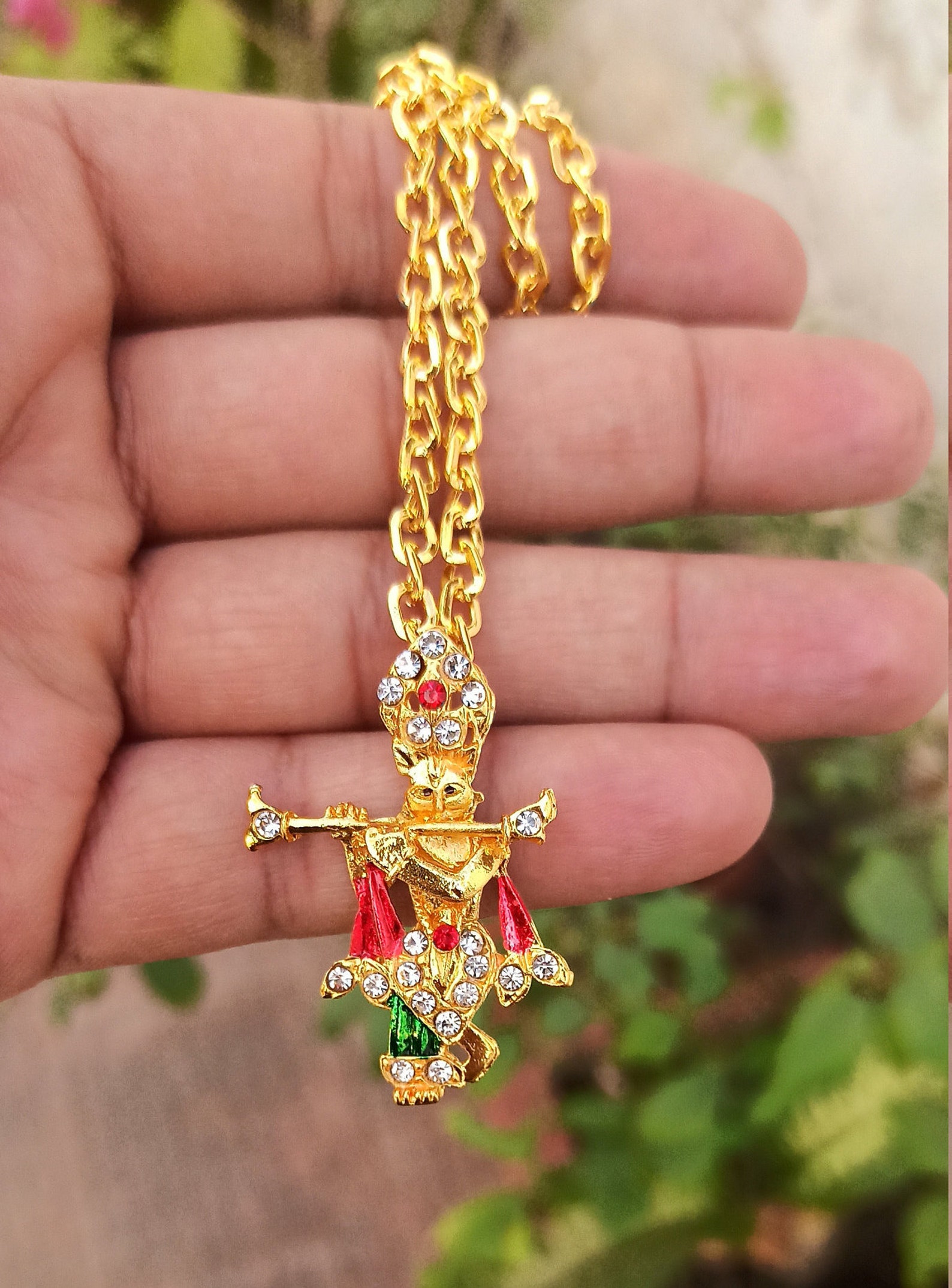 Lord Krishna Pendant/ Lord Krishna Necklace/ Kanha Necklace/ Pendant