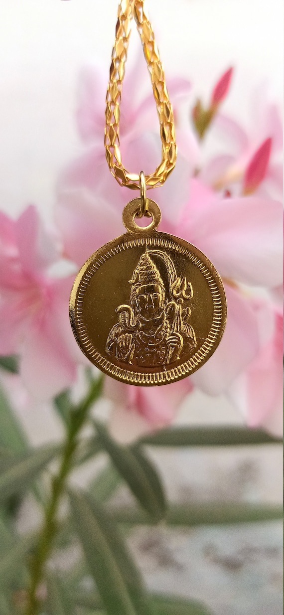 Mahadev gold pendant deals