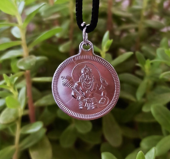 Pendentif Hanumana En Argent 999 - Médaillon De Protection Hindou Artisanal
