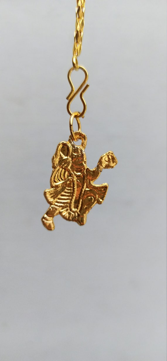 Lord Hanuman Pendant Hindu God Hanuman Golden Locket India