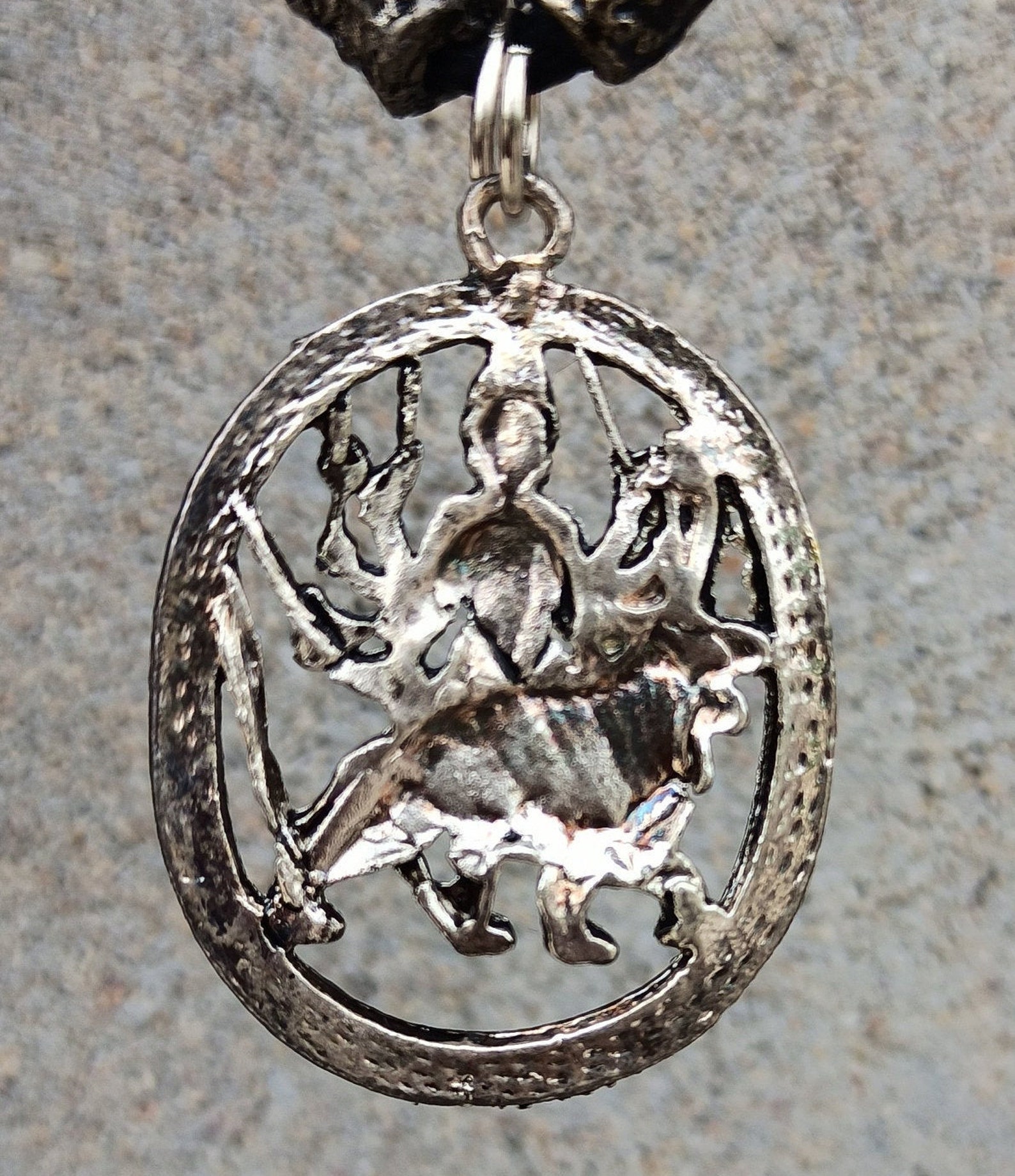 Durga pendant silver Clearance