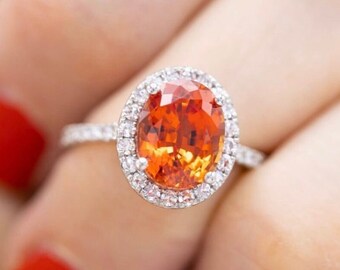 T&T Jewelry Orange Fire Opal Rings Fashion Overlay Jewelry For Women Wedding Rings T&T Jewelry Orange Fire Opal Rings Fashion Overlay Jewelry For Women Wedding Rings