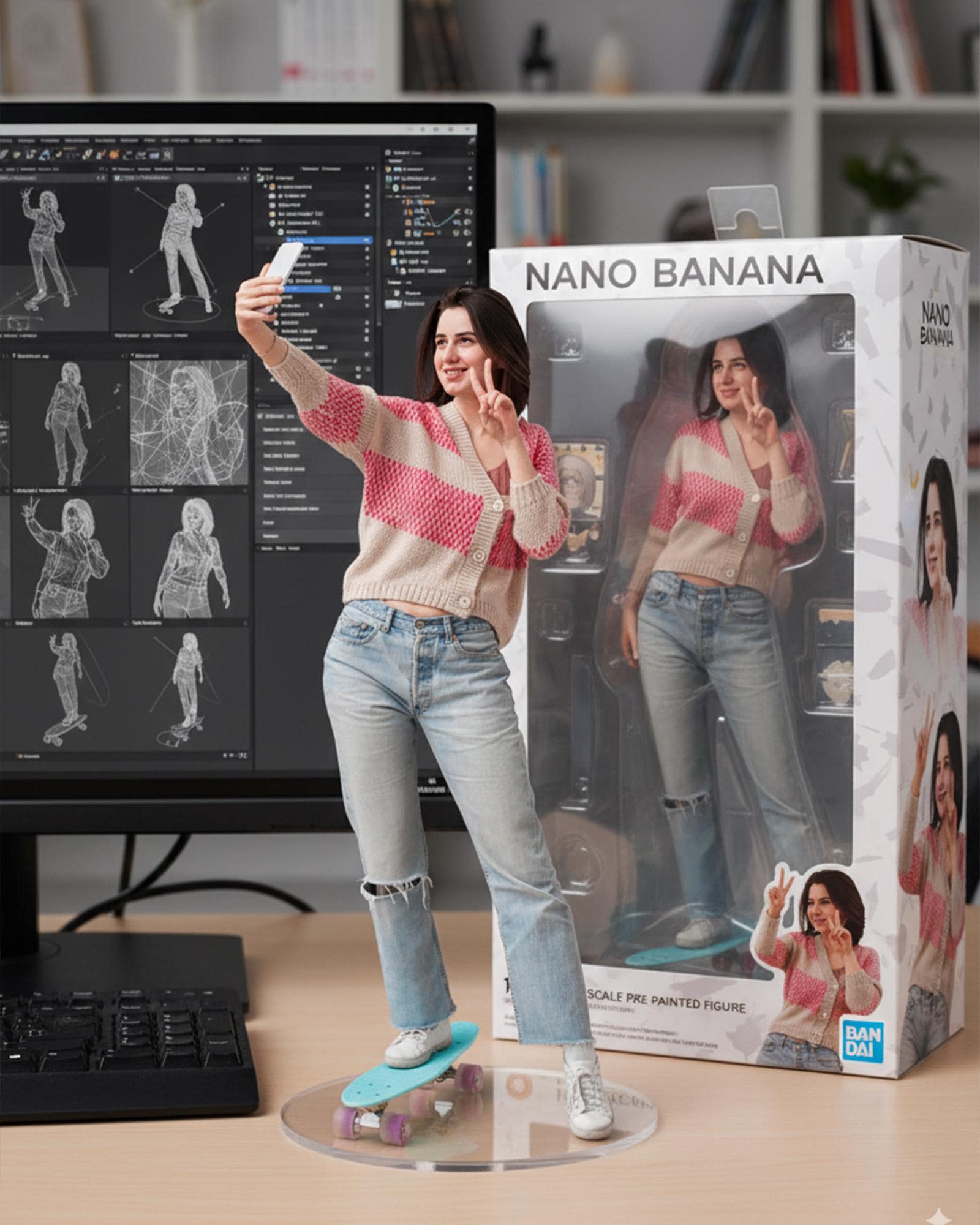 Making Photo Figures 3D Digital Figurine Portrait From Photo: DIY Tutorial (digital Download ...