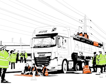 Oil Tanker Illustration