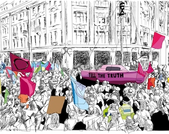Pink Boat Illustration