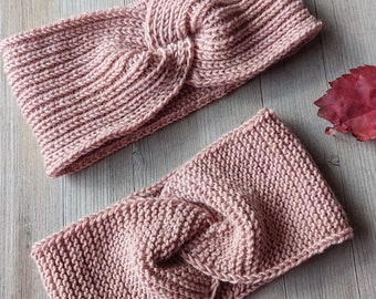 WZÓR DO ROBIENIA NA DRUTACH Opaska na głowę *Wzór do robienia na drutach dla początkujących*Ocieplacz na uszy, turban, opaska na głowę, wzór do robienia na drutach*Wzór do robienia na drutach dla kobiet