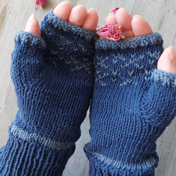 KNITTING PATTERN MITTENS*Gloves Womens Pattern*Pdf Digital Pattern*Knit Mittens*Knit Handwarmer*Fingerless Mittens