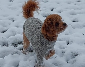 WZÓR DO ROBIENIA NA DRUTACH Sweter dla psa*Zimowy sweter dla psa*Sweter dla psa*Ciepły i stylowy*Łatwy do wykonania